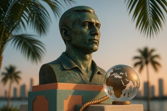 satoshi statue