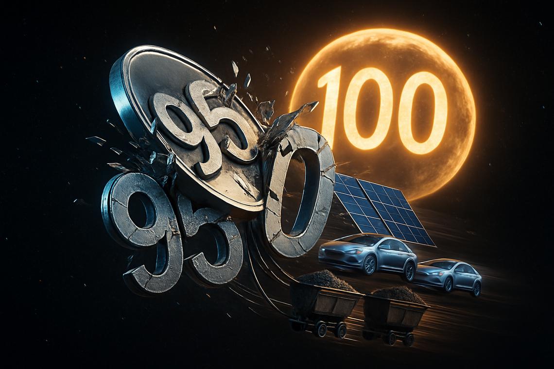 白银价格接近100美元；分析师预计2026年达到300美元